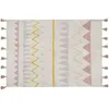 Image de Tapis lavable azteca naturel vintage nude (120 x 160 cm)