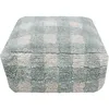 Image de Pouf Vichy bleu-vert