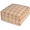 Image de Pouf tissé Rose (40x40 cm)