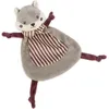 Image de Doudou plat Écureuil Cherry Rayé