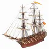 Image de Maquette de bateau en bois : Santisima Trinidad Occre-15800