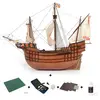 Image de Maquette bateau en bois: Starter Pack - Santa Maria Occre-12010S