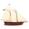 Image de Maquette bateau en bois :  yacht America 1851 – Coupe de l’America Occre-12014