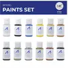 Image de Set de 12 peintures pour maquette avion Messerschmitt BF109G Artesania-277PACK5