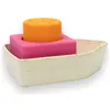 Image de Jouet de bain bateau en caoutchouc orange