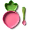 Image de Set repas bébé assiette et cuillère Ramona le radis