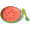 Image de Set repas bébé assiette et cuillère Wally la pastèque