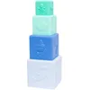 Image de Cubes gigognes et à empiler vert et bleu