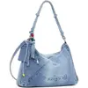 Image de Sac bandoulière femme Desigual Half Logo Leiria 2.0 Bleu TU 26SAXD27-5005