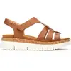 Image de Sandales compensées cuir femme Pikolinos Palma Marron 37 W4N-0754-250