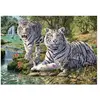 Image de Puzzle 1000 pièces : Tigres blancs Dino-533264