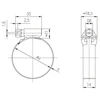 Image de Collier serflex à bande ajourée standard - acier galvanisé collier serflex à bande ajourée standard sx 14 032-052 1 boîte(s) de 25 pièce(s) colliers à