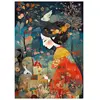 Image de Puzzle 500 pièces : Femme en Kimono Rouge KSGames-20070