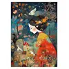 Image de Puzzle 500 piÃ¨ces : Femme en Kimono Rouge