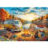 Image de Puzzle 1000 pièces : Camp de Vosvos au Coucher de Soleil KSGames-20810