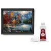 Image de Coffret : Cadre, Colle et Puzzle 1000 piÃ¨ces : L'Ombre de l'Hiver sur la RiviÃ¨re