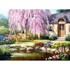 Image de Puzzle 1000 pièces : Cottage et son cerisier à fleurs Anatolian-ANA1089