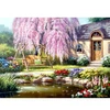 Image de Puzzle 1000 pièces : Cottage et son cerisier à fleurs