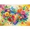 Image de Puzzle 1000 pièces : Coeur de fleurs Yazz-3885