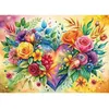 Image de Puzzle 1000 piÃ¨ces : Coeur de fleurs