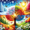 Image de Puzzle 1023 pièces : Les Quatre Saisons Yazz-3880