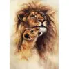 Image de Puzzle 1000 piÃ¨ces : Lion et son bÃ©bÃ©
