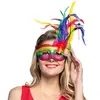 Image de Masque Loup Multicolore - Adulte 00211