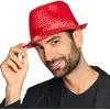 Image de Chapeaux Popstar à Sequins Rouge 01277