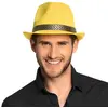 Image de Chapeau Borsalino Jaune - Adulte 01396