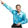 Image de Chemise Disco Turquoise - Adulte 02157