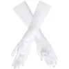 Image de Gants de fête satin Blanc, 40 cm 3005BOL