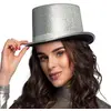 Image de Chapeau Haut de Forme - Glitz Argent 04177