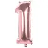 Image de Ballon Mylar Rose Cuivré Chiffre 1 - 86 cm 22041