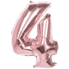 Image de Ballon Mylar Rose Cuivré Chiffre 4 - 86 cm 22044