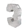 Image de Pinata argent irisé Chiffre 3 30953BOL