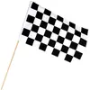 Image de Drapeau DAMIER racing rectangle 30x45cm avec manche 44756BOL