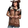 Image de Gilet Western Brun - Femme 54322