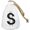 Image de Grand Sac Dollars Moneybag 29x20 cm, blanc 54341BOL