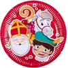 Image de Assiettes en carton Saint Nicolas x10 56660