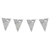 Image de Guirlande fanions Argent brillant 10 mètres 74765BOL