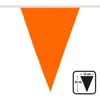 Image de Guirlande de fanions polyester orange - 26 x 18 cm - 6 m 74886BOL