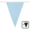 Image de Guirlande de fanions polyester bleu clair - 26 x 18 cm - 6 m 74887BOL