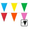 Image de Guirlande de fanions polyester multicolore - 26 x 18 cm - 6 m 74891BOL