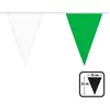 Image de Guirlande de fanions polyester vert/blanc - 26 x 18 cm - 6 m 74899BOL