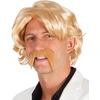 Image de Perruque Chuck Avec Moustache - Blond 86336