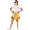Image de Jupe disco lamée or - Fille 408599