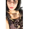 Image de Collier Steampunk - Rouages et Strass 53168