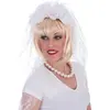 Image de Serre-Tête Voile de Mariée dentelle blanche 53863FU