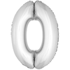 Image de Ballon Métallique XL Anniversaire Chiffre 0 84941