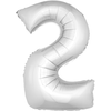 Image de Ballon Métallique XL Anniversaire Chiffre 2 84943